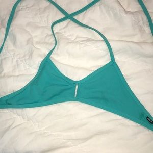 Teal jolyn bikini top